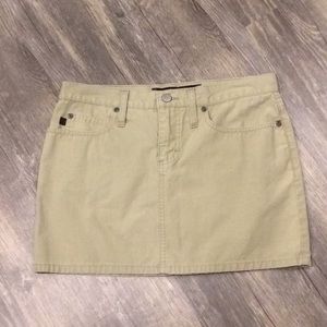 Khaki mini skirt